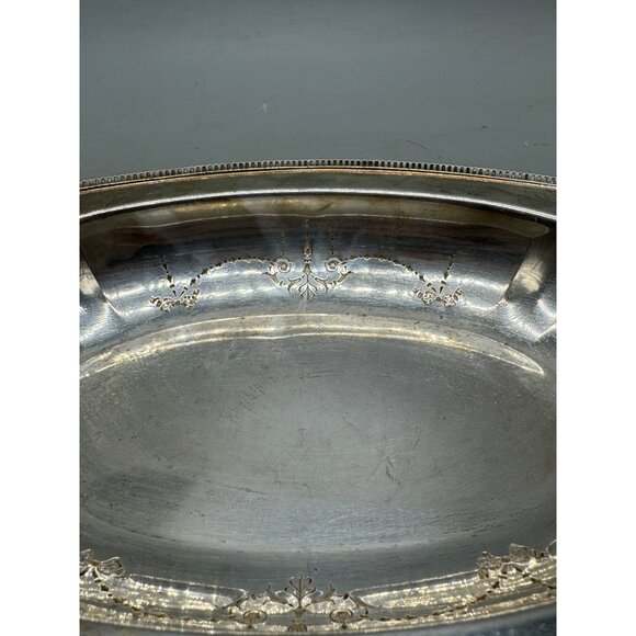Vintage Oval Serving Bowls With Ornate Rim Detailing Set Of 2 oval 11.5" READ - Picture 8 of 16